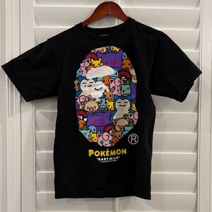 Black Bape Baby Milo x Pokémon Graphic T-Shirt